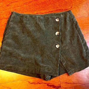 90’s Army Green Corderoy Skort